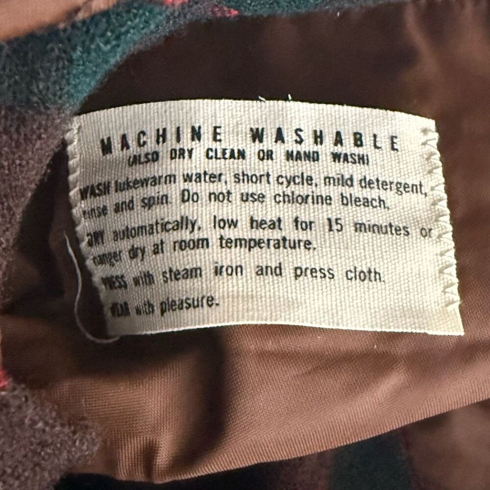 Pendleton Vintage Plaid Wool Button Down Long Sle… - image 9